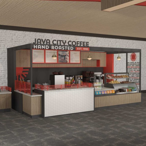 Coffee shop stand called Java City